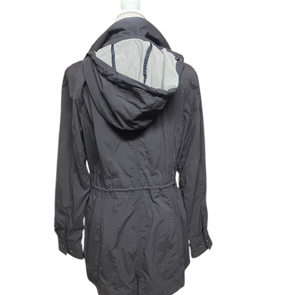 L.L. Bean Gray Utility Jacket with Cinched Waist and‎ Standing Collar - Picture 2 of 4